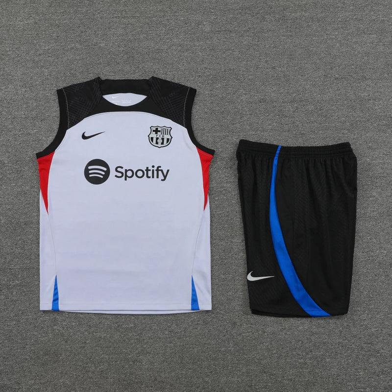 Conjunto Regata Barcelona 23/24 Nike - Cinza