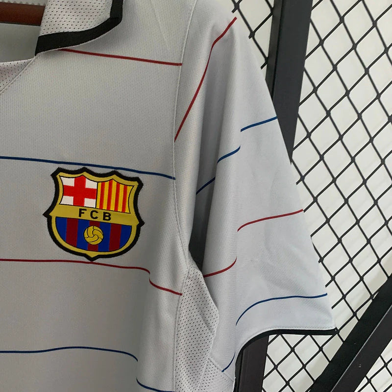 Camisa Retrô Barcelona Nike 2003/04 Masculino Cinza