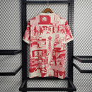 Camisa Japão Adidas torcedor 2023/24 edição especial Masculino Vermelho e Branco