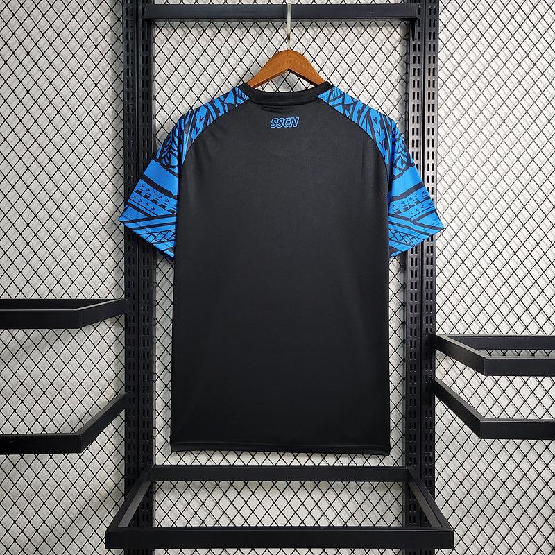 Camisa Napoli Treino EA7 2023/24 Torcedor Preto