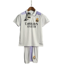 Kit Infantil Adidas Real Madrid I - 2022- Branco