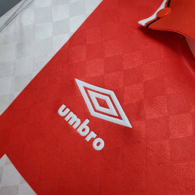 Camisa Ajax Retrô 1990-1992 Vermelha e Branca - Umbro