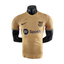 Camisa Barcelona Away 22/23 Jogador Masculina - Dourada