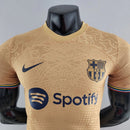 Camisa Barcelona Away 22/23 Jogador Masculina - Dourada