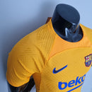 Camisa Barcelona Treino 22/23 Jogador Masculina - Laranja