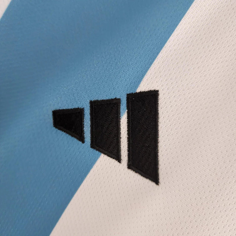 Camisa Argentina Away Adidas Torcedor 2023 Masculino Azul (3 ESTRELAS)