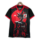 Camisa Japão Edição Goku 2024/25 Anime  Masculina Preta e Vermelha