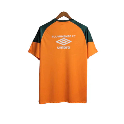 Camisa Fluminense Treino 23/24 Torcedor Umbro Masculina - Laranja