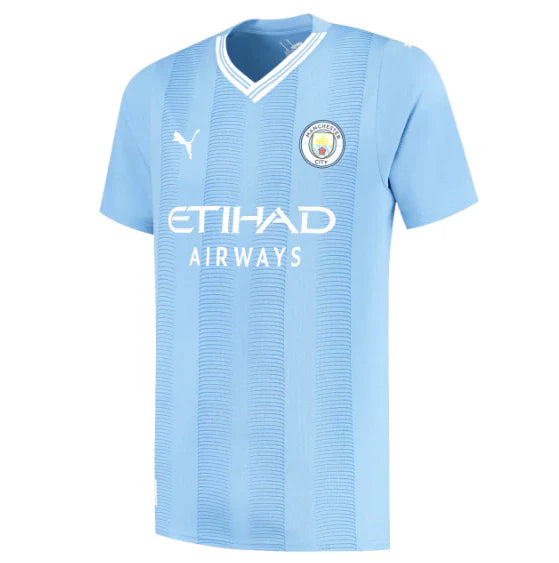 Camisa Manchester City I Home 2023/24 Torcedor Masculina Azul