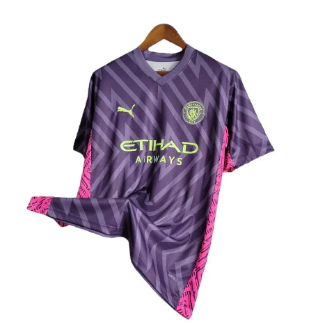 Camisa Manchester City Goleiro 23/24 - Torcedor Masculina - Roxo