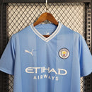 Camisa Manchester City I Home 2023/24 Torcedor Masculina Azul