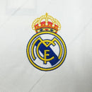 Camisa Retrô Real Madrid I Home Adidas 2017/18  Manga Longa Masculino Branco