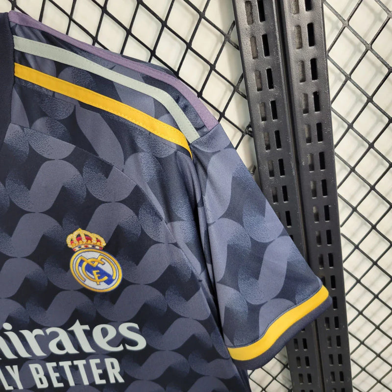 Camisa Real Madrid Away Adidas Torcedor 2023/24 Masculina Cinza