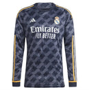 Camisa Real Madrid Away Adidas Torcedor 2023/24 (Manga longa) Azul/Preta