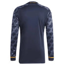 Camisa Real Madrid Away Adidas Torcedor 2023/24 (Manga longa) Azul/Preta