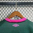 Camisa Fluminense III Third 2023/24 Umbro Torcedor Masculina Verde e Rosa