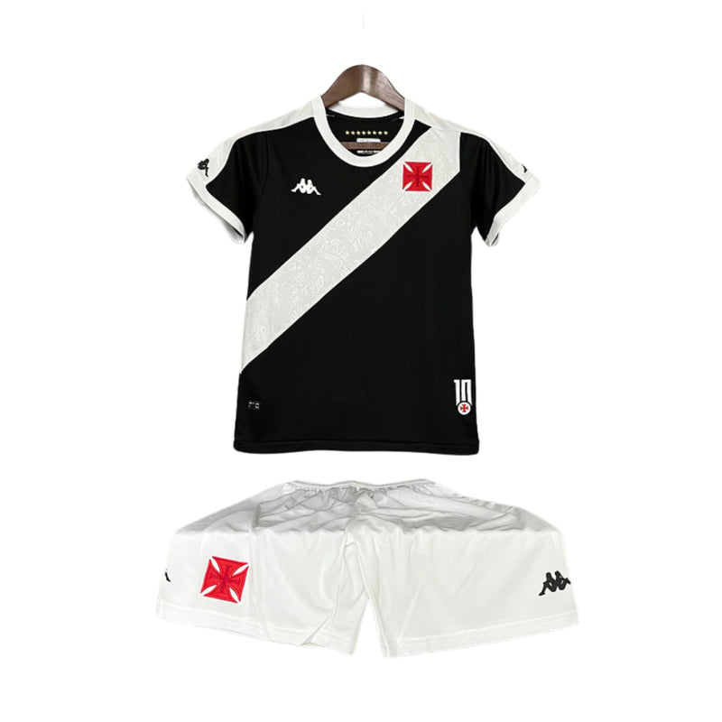 Conjunto Infantil Vasco Home 2024/25 - Preto