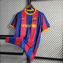 Camisa Barcelona Retrô I Home 2010/11 Torcedor Masculino Vermelho e Azul