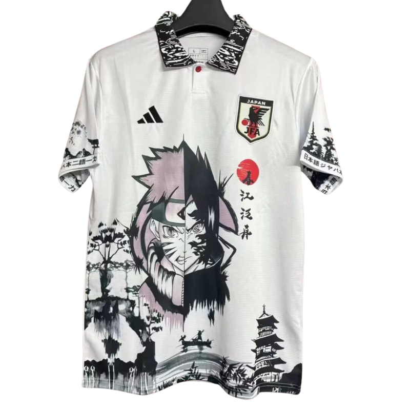 Camisa Japão Edição Naruto & Sasuke Anime Adidas 2024/25 Masculino Branco