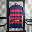 Camisa Retro Barcelona I Home 2015/16 Masculino Azul e Grená
