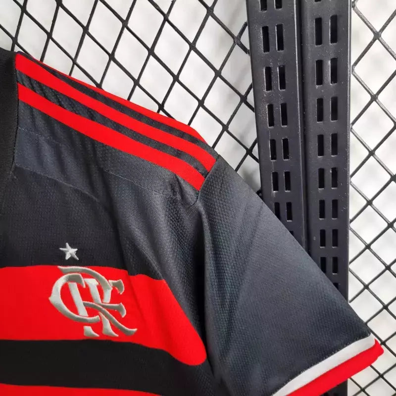 Camisa Flamengo I Home 2024/25 Masculino Vermelho e Preto