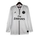 Camisa Branca Air Jordan Psg Retrô Manga Longa - 17/18- Branco