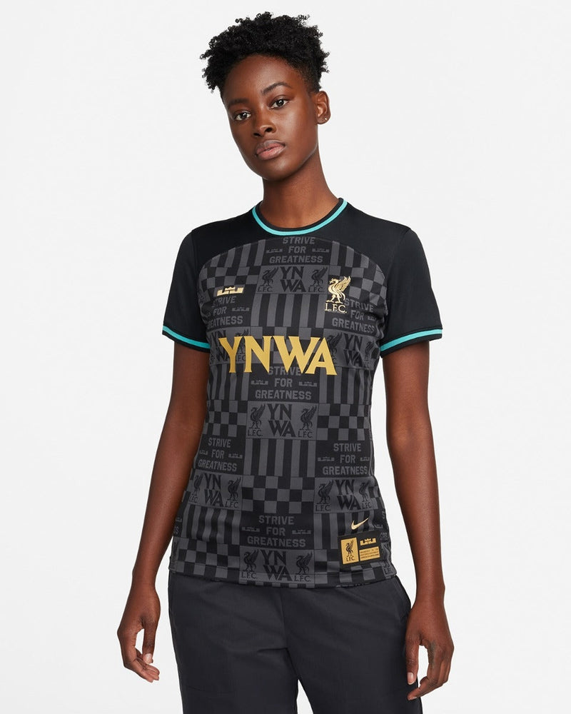 Camisa Liverpool x LeBron 2024/25 Torcedor Nike Feminina Preta