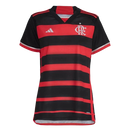 Camisa Flamengo I Home 2024/25  Torcedor Feminino Preto e vermelho