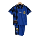 Kit Infantil Retro Seleção Argentina II - 1994 Azul