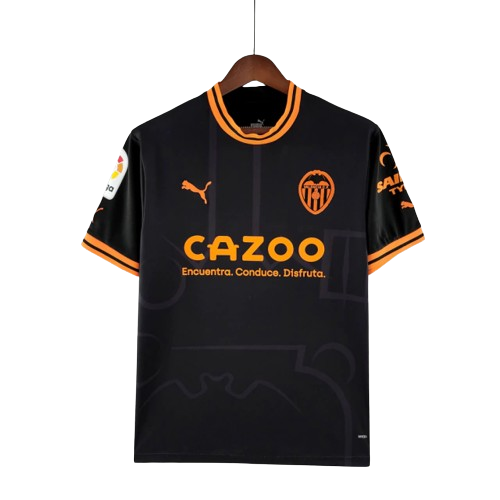 Camisa Valencia Home Puma 22/23 Torcedor Masculino Preto