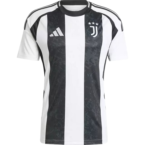 Camisa Juventus I Home 2024/25 Adidas torcedor Masculino Branco e Preto