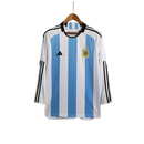 Camisa Seleção Argentina Manga Longa Adidas Torcedor 2023/24 Azul e Branco