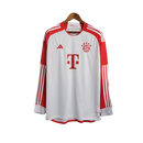 Camisa Bayern de Munique I 23/24 Manga Longa Torcedor Adidas Masculina - Branco