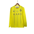 Camisa Al-Nassr Manga Longa Home Nike Torcedor 23/24  Masculino Amarelo