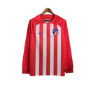 Camisa Atlético de Madrid I Home Manga longa Nike Torcedor Masculino Vermelho e Branco