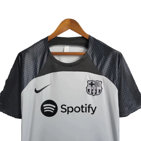 Camisa Barcelona Treino 23/24 - Torcedor Nike Masculina - Cinza