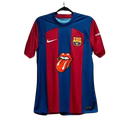 Camisa Barcelona Patrocinio Especial 23/24 - Torcedor Nike Masculina - Azul e Grená