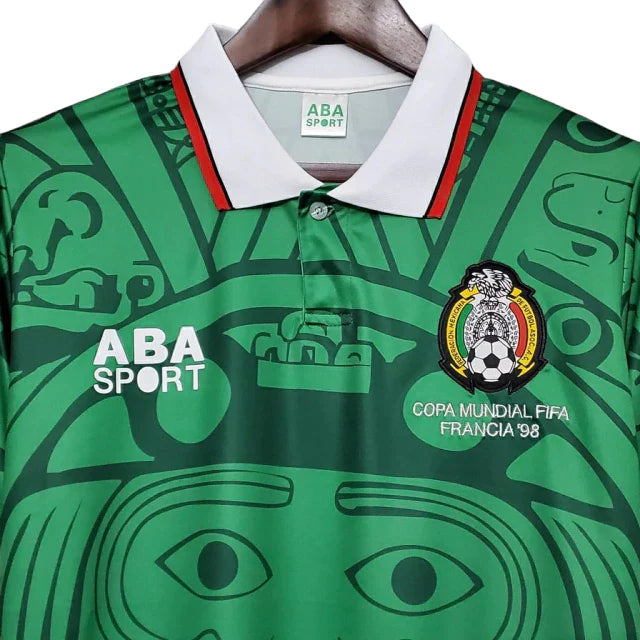 Camisa México Retrô 1998 Verde - Aba Sport