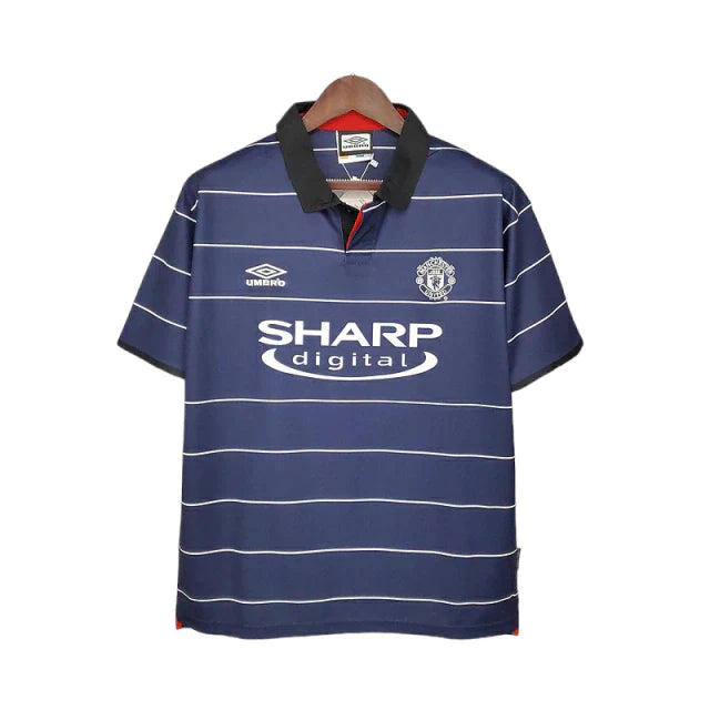 Camisa Manchester United Retrô 1999/2000 Azul - Umbro