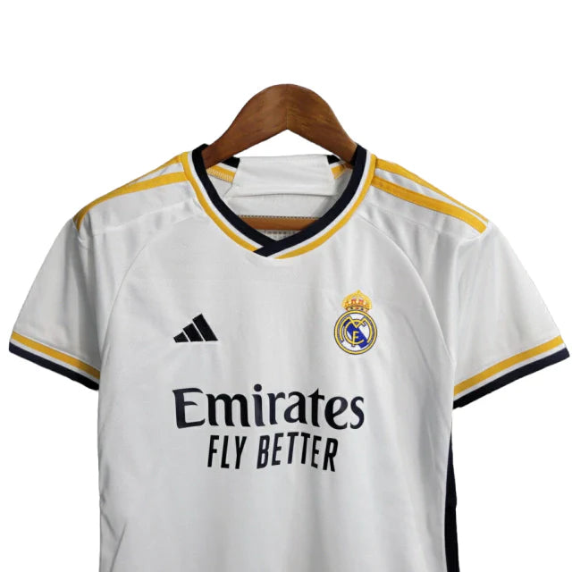 Kit Infantil Real Madrid I Adidas 23/24 - Branco