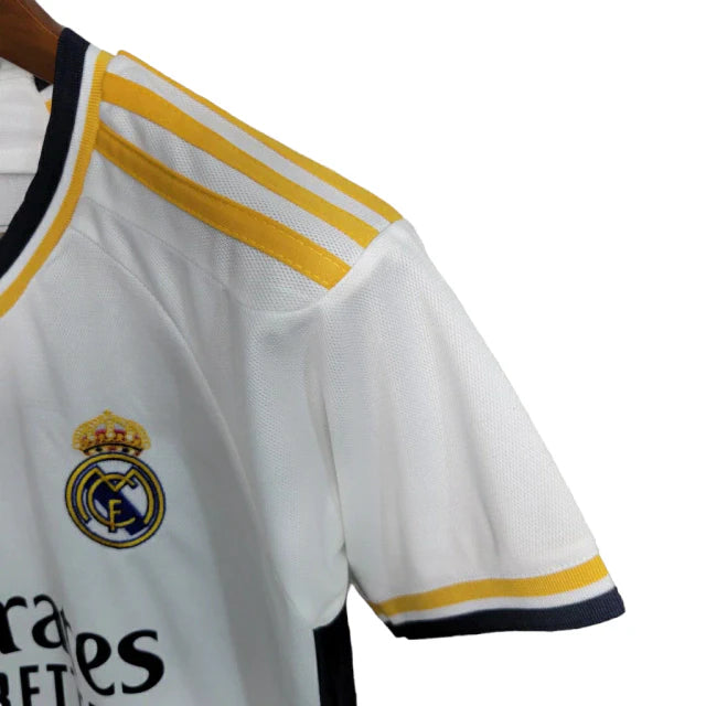 Kit Infantil Real Madrid I Adidas 23/24 - Branco