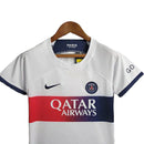 Kit Infantil PSG Away 23/24 - Nike - Branco