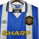 Camisa Manchester United Retrô 1994/1996 Azul e Branca