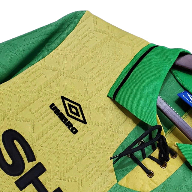 Camisa Manchester United Retrô 1992/1994 Verde e Amarela - Umbro