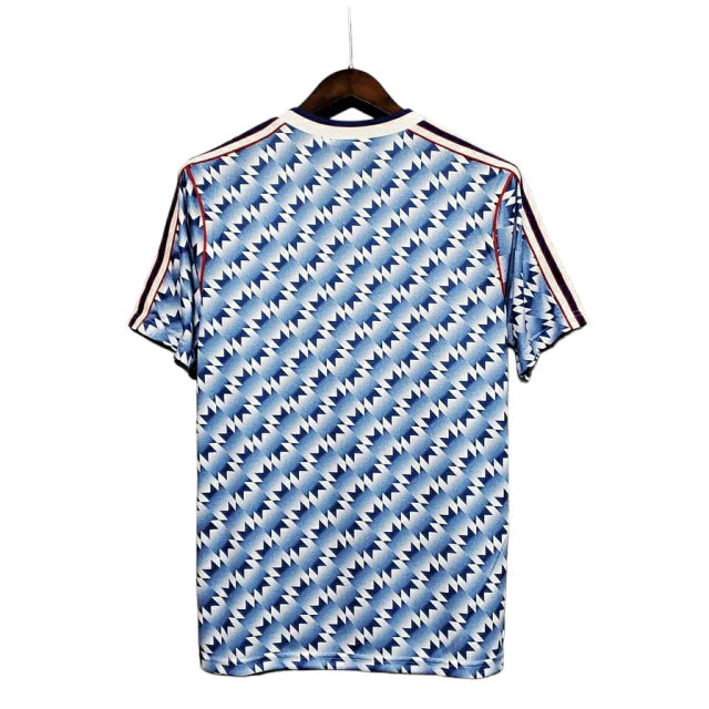 Camisa Manchester United Retrô 1990/1992 Azul e Branca - Adidas