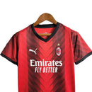 Kit Infantil Milan Home 23/24 - Puma - Vermelho e Preto