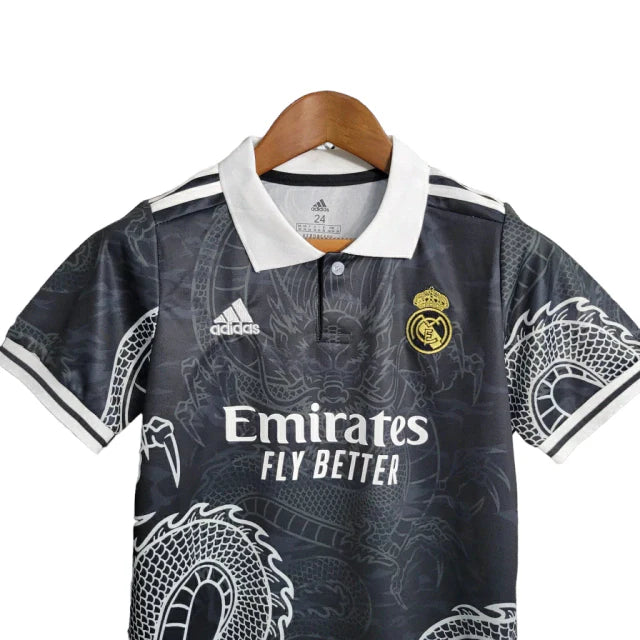 Kit Infantil Real Madrid Adidas 2023/24 - Preto