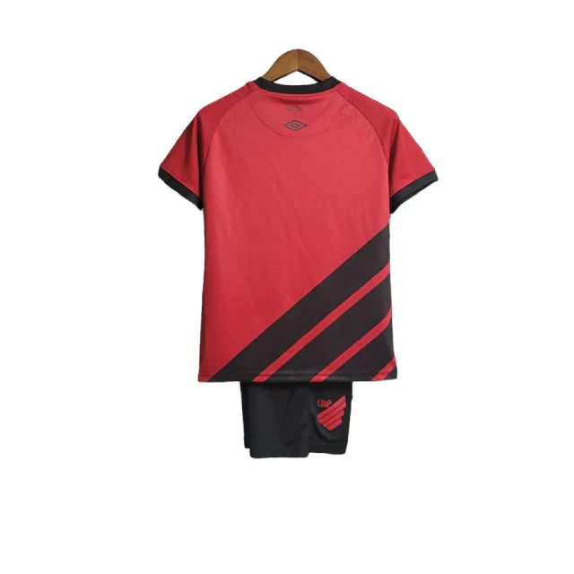 Kit Infantil Athletico Paranaense I 23/24 - Vermelho e Preto