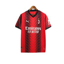 Camisa Milan I 2023/24 Vermelho e Preto