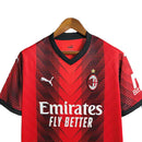 Camisa Milan I 2023/24 Vermelho e Preto